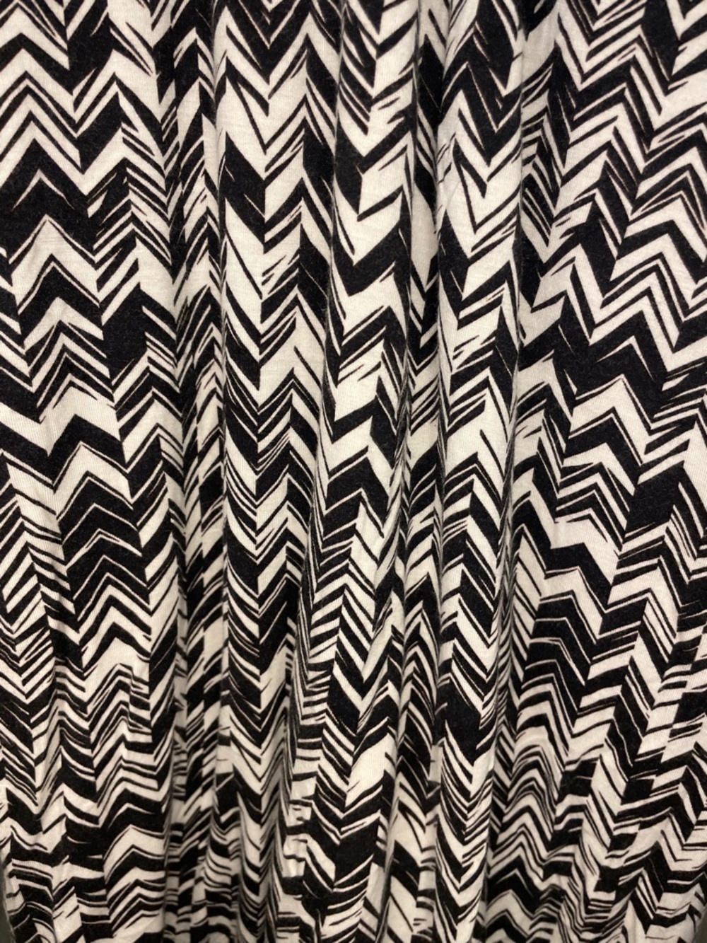 Anthropologie Maeve Black & White Chevron Maxi Skirt - Picture 7 of 9